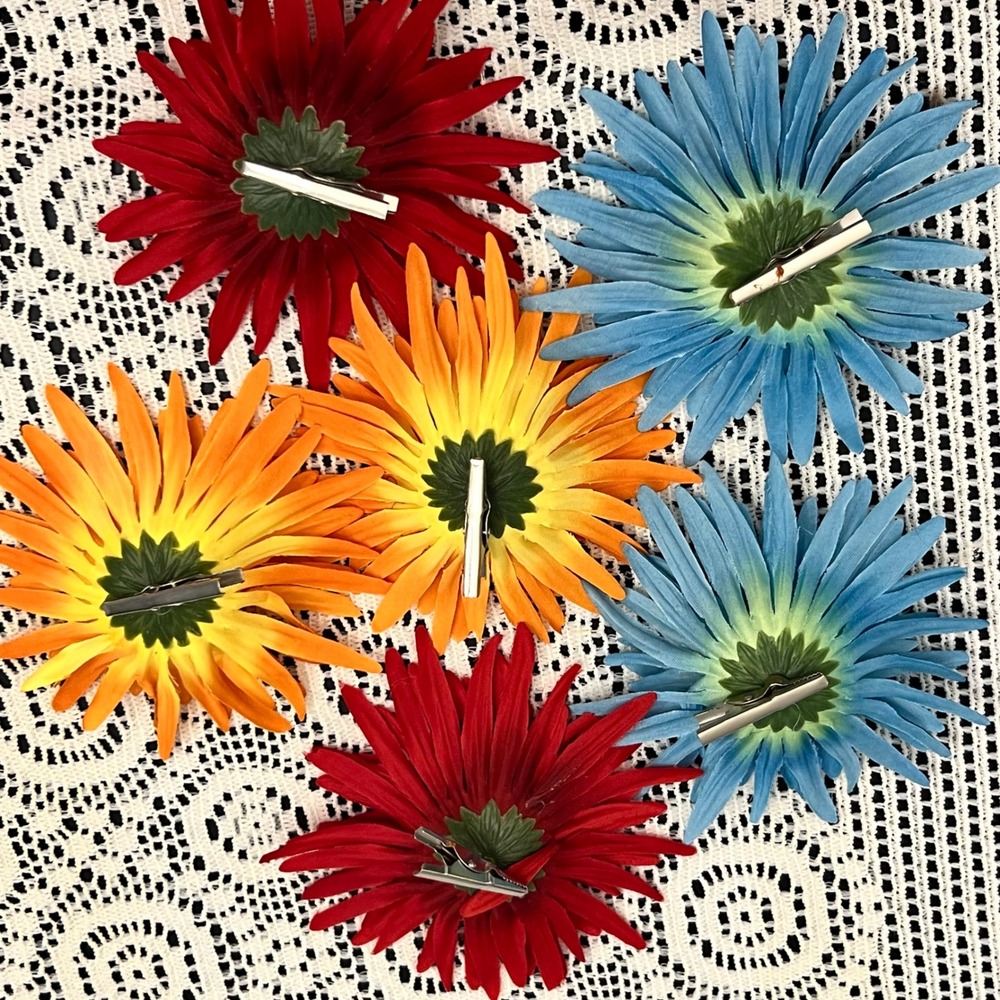 Faux Artificial Flower Large Lot | Gerber Daisies | *SEE NOTE | Colorful - Picture 12 of 12